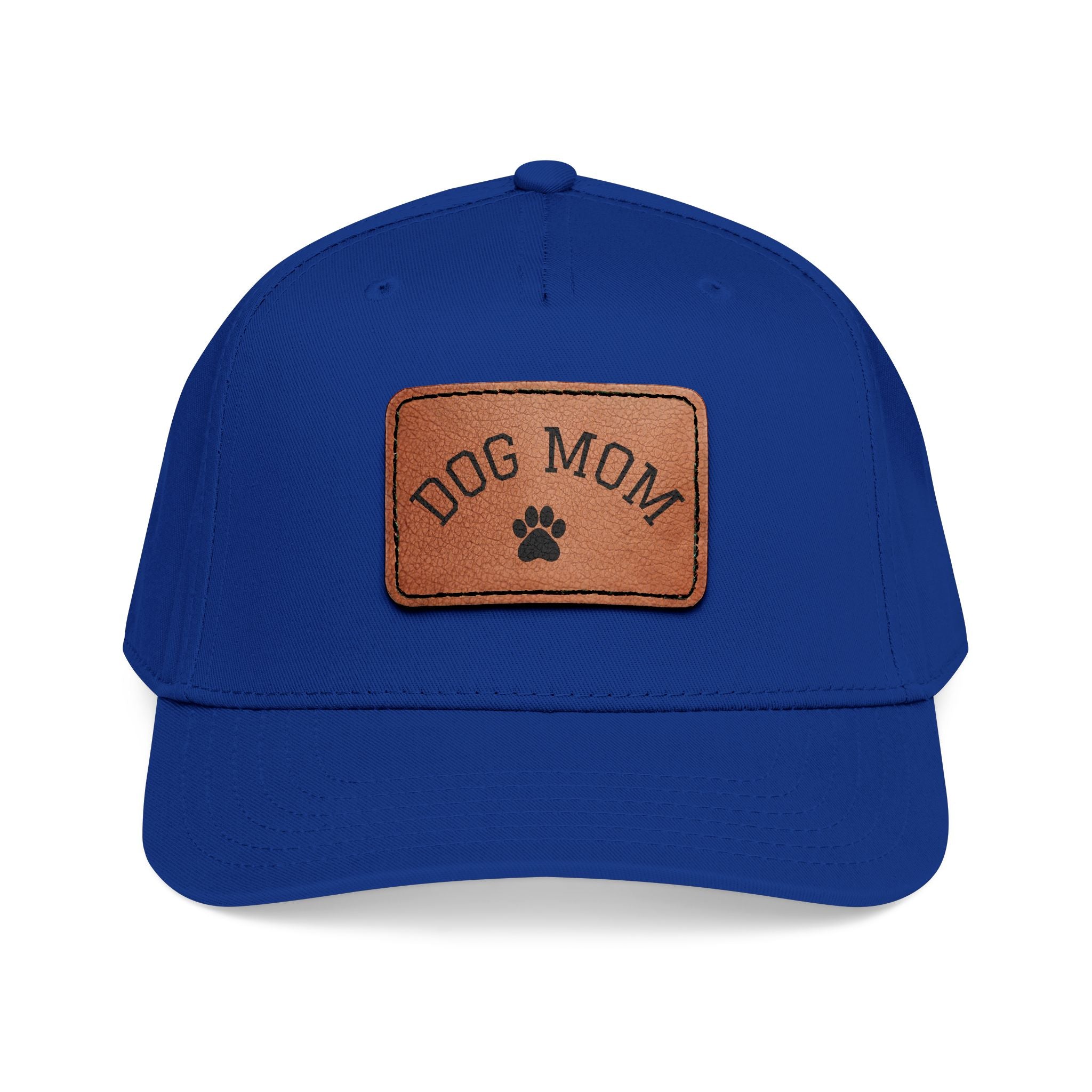 Dog Mom Leather Patch Baseball Cap