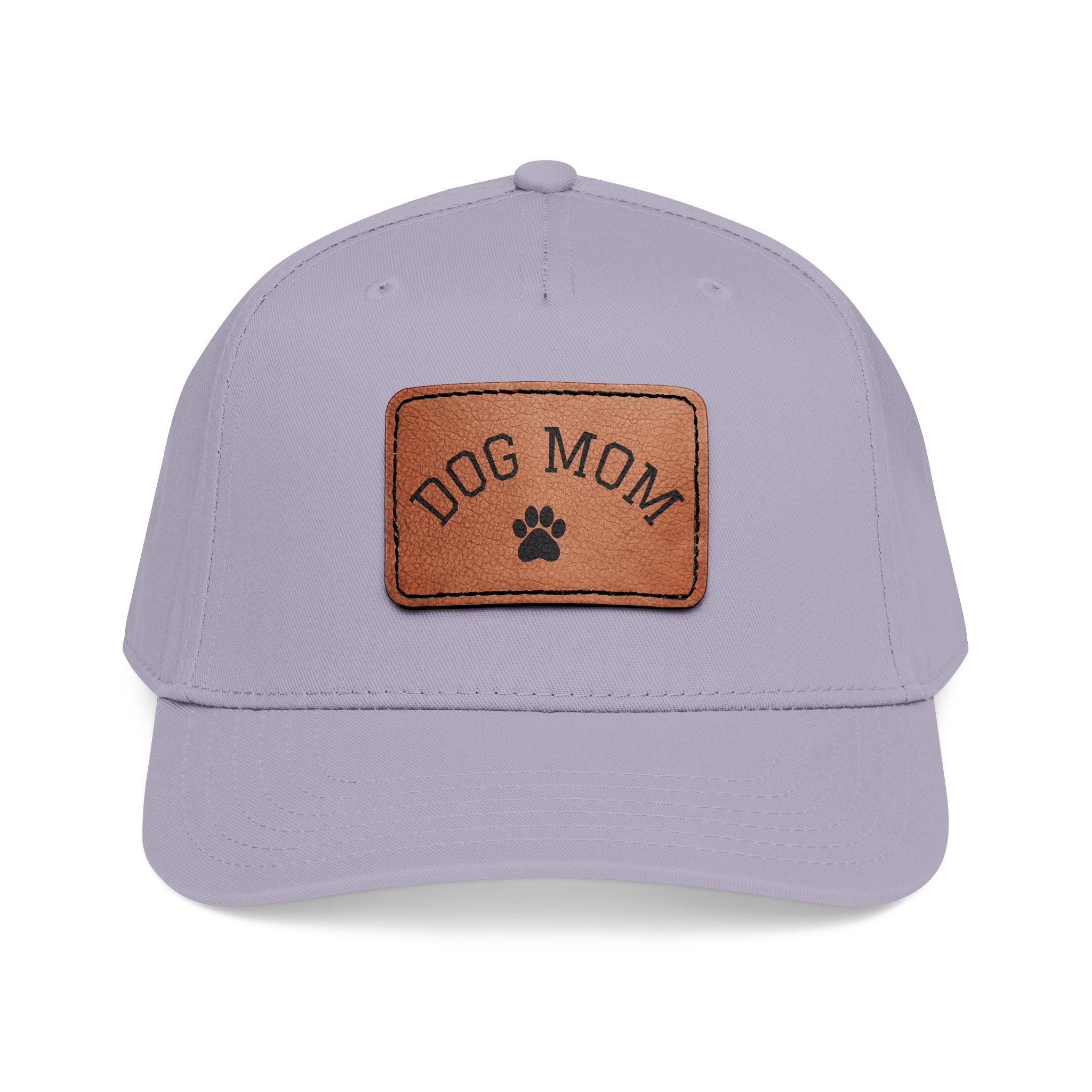 Dog Mom Leather Patch Baseball Cap
