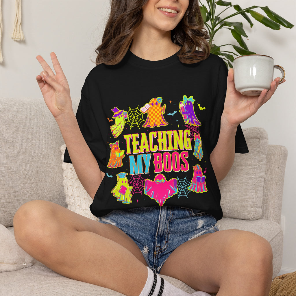 Teaching My Boos T-shirt | Cute Halloween Ghosts Teacher Shirt