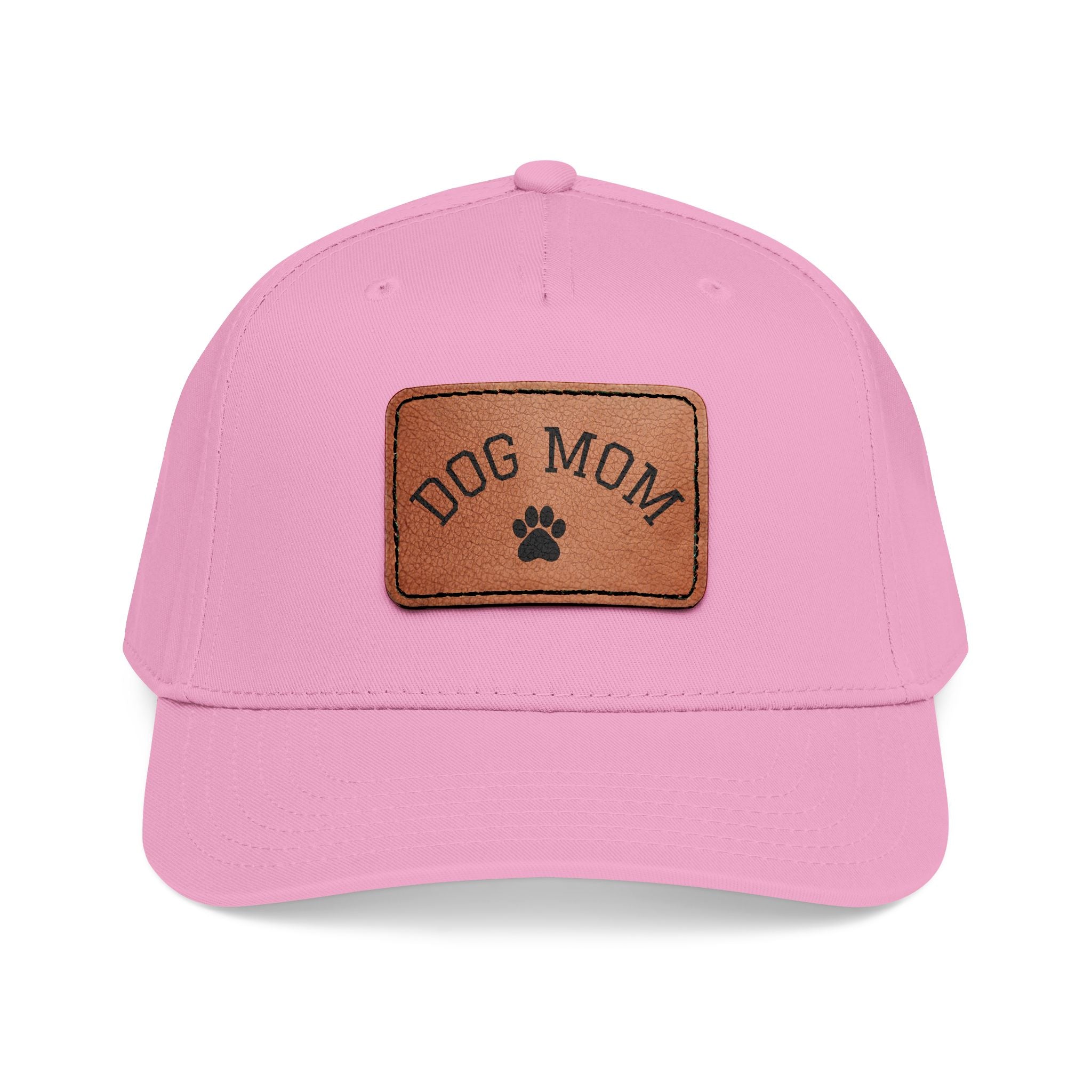 Dog Mom Leather Patch Baseball Cap