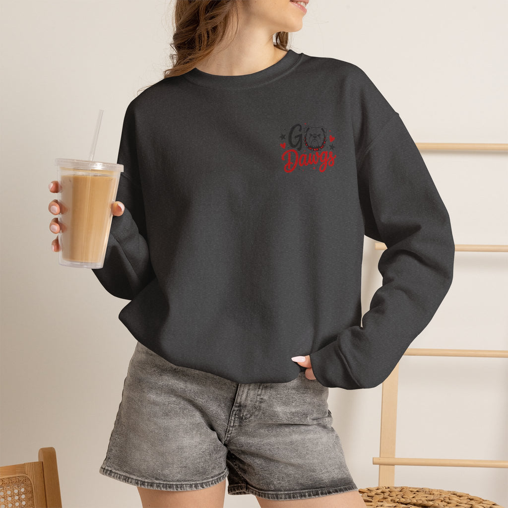 Bulldog Crewneck Sweatshirt — "She's a Bulldog I Can Tell" Game Day Pullover
