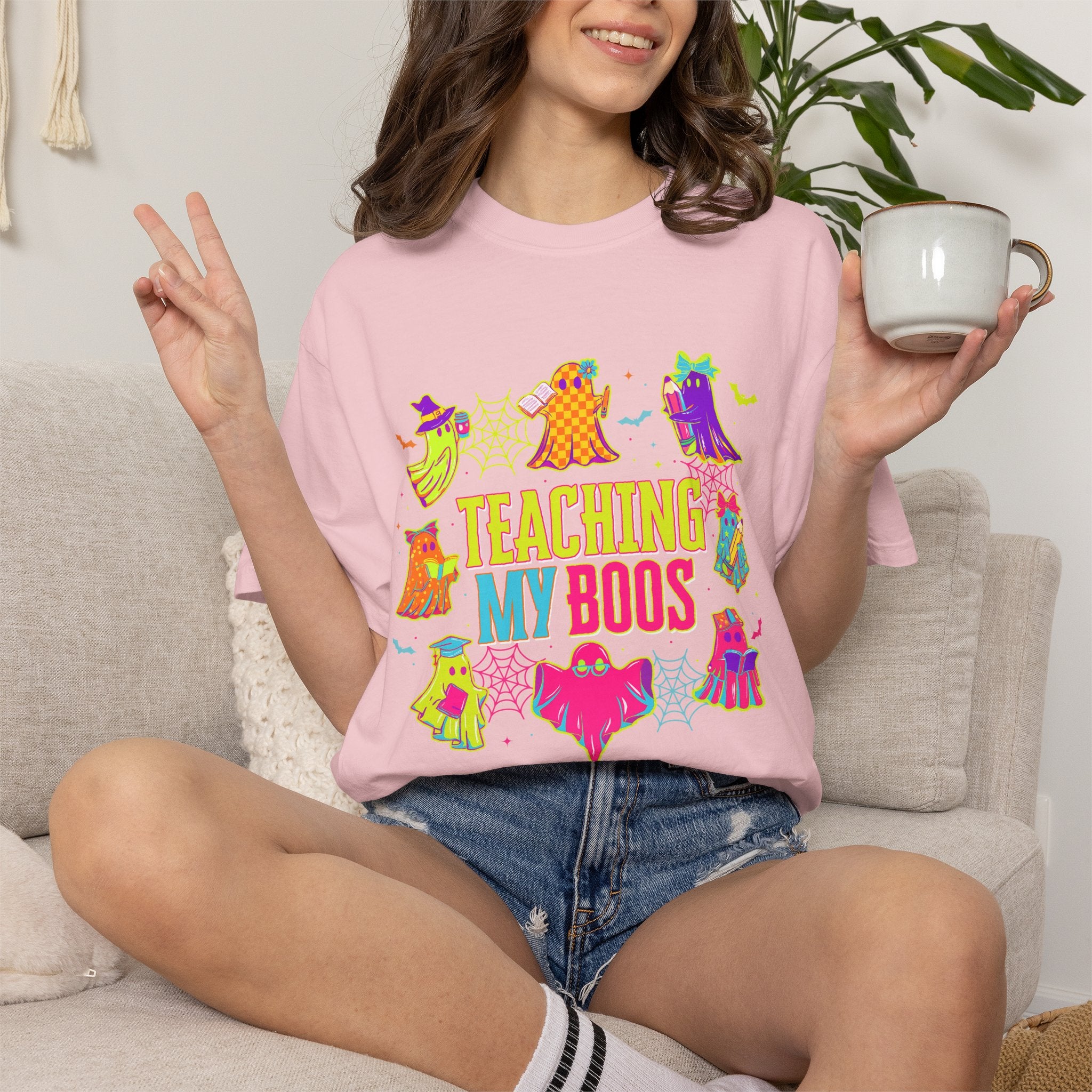 Teaching My Boos T-shirt | Cute Halloween Ghosts Teacher Shirt