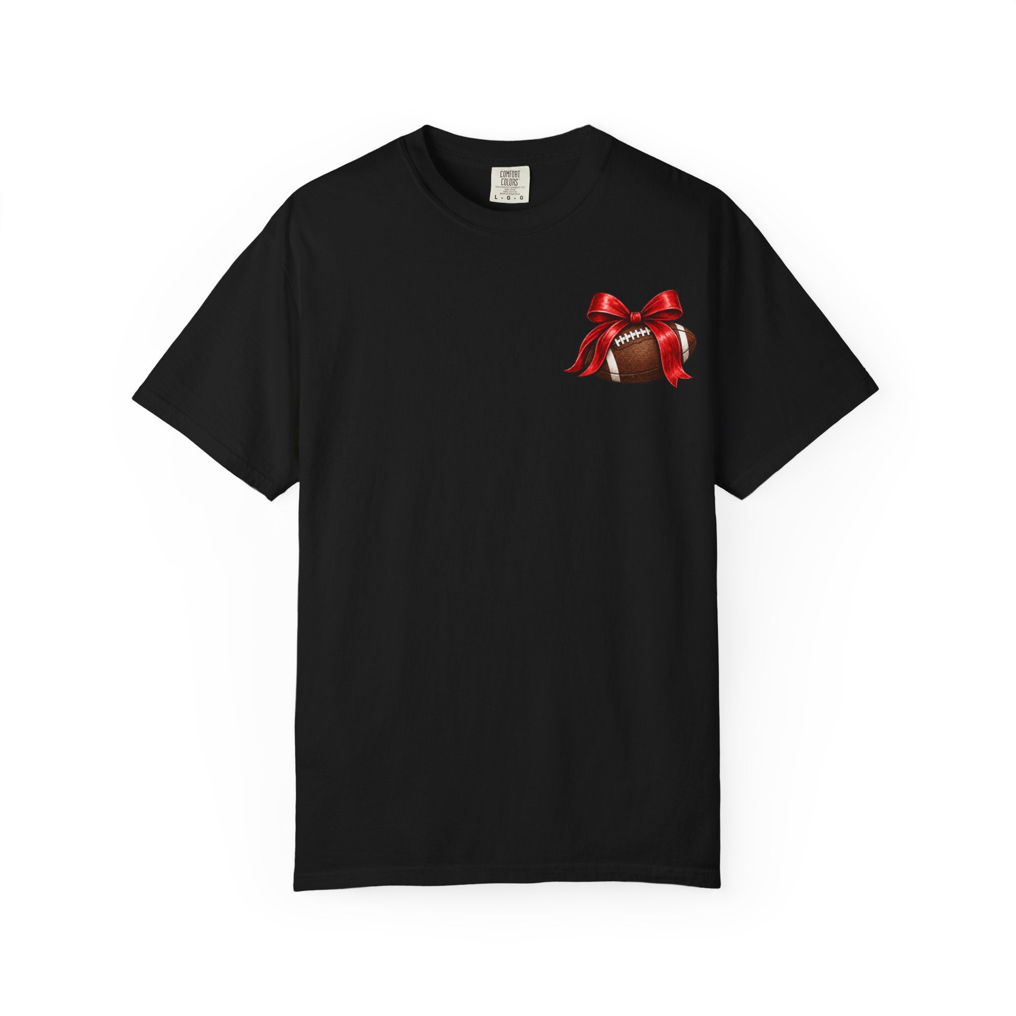 Game Day Saturdays Football T-Shirt — Red Bow Graphic (UGA Fan Tee)