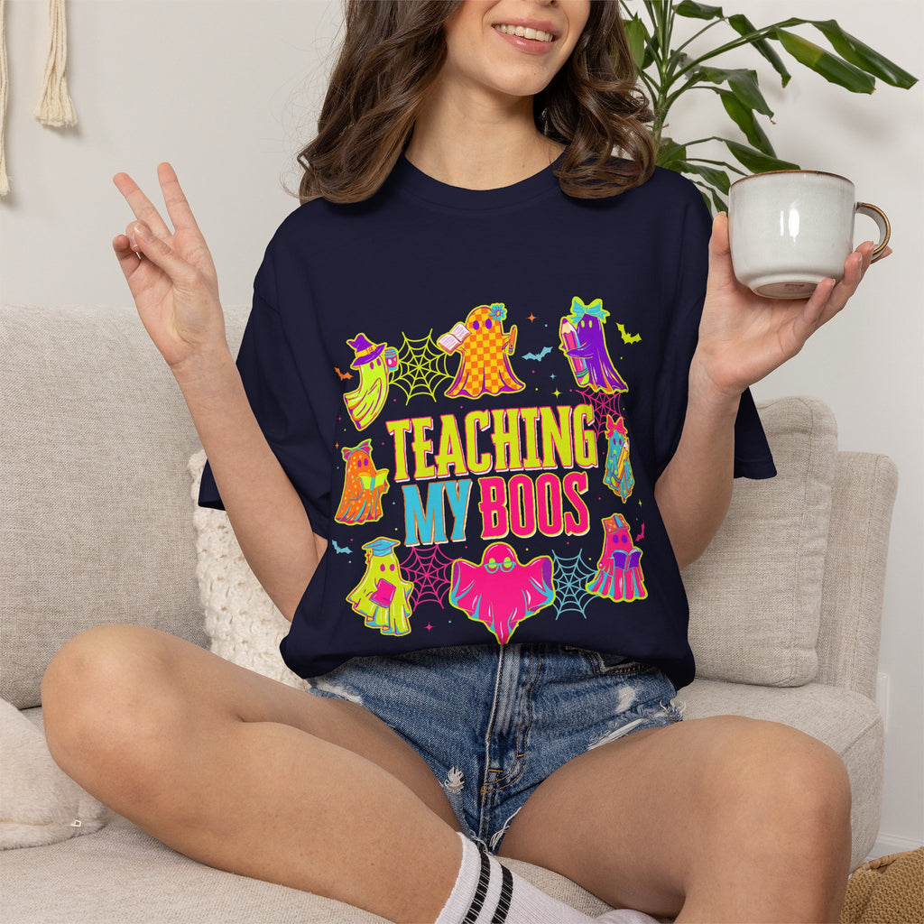 Teaching My Boos T-shirt | Cute Halloween Ghosts Teacher Shirt