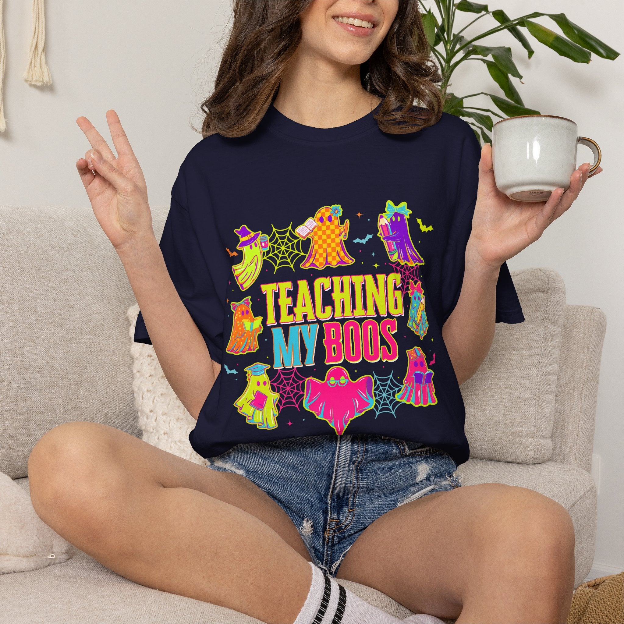 Teaching My Boos T-shirt | Cute Halloween Ghosts Teacher Shirt