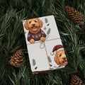 Holiday Goldendoodle Wrapping Paper Roll — Festive Red & Green Goldendoodle Pattern for Christmas Gift Wrap