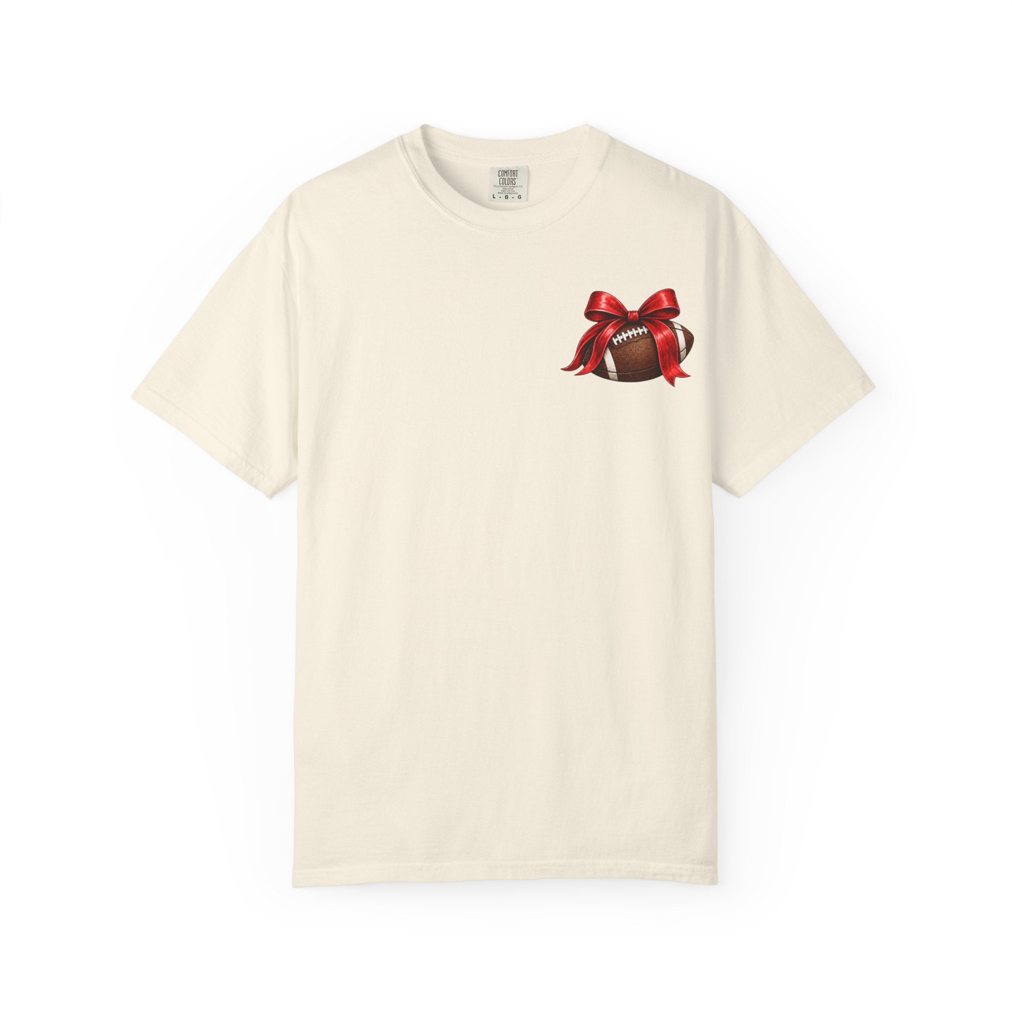 Game Day Saturdays Football T-Shirt — Red Bow Graphic (UGA Fan Tee)