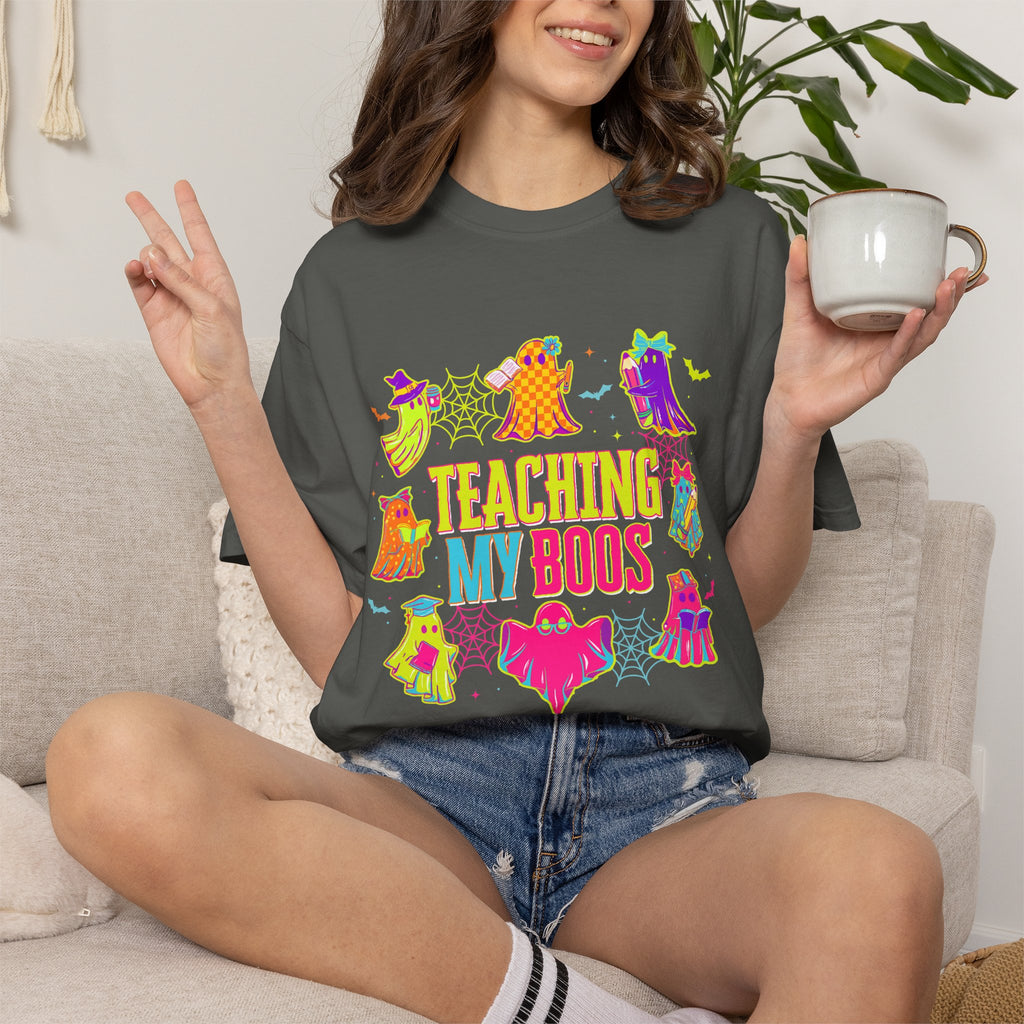 Teaching My Boos T-shirt | Cute Halloween Ghosts Teacher Shirt