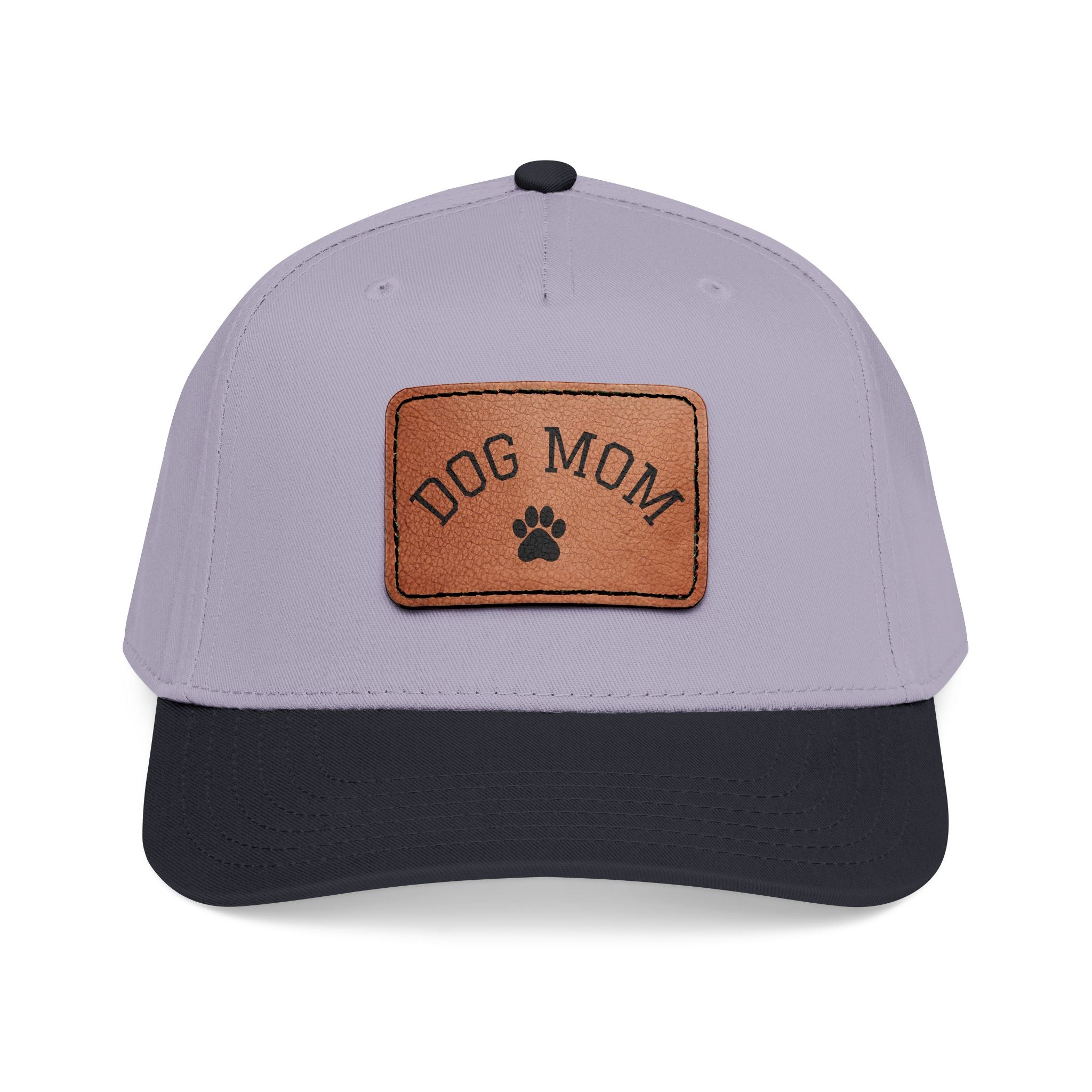 Dog Mom Leather Patch Baseball Cap