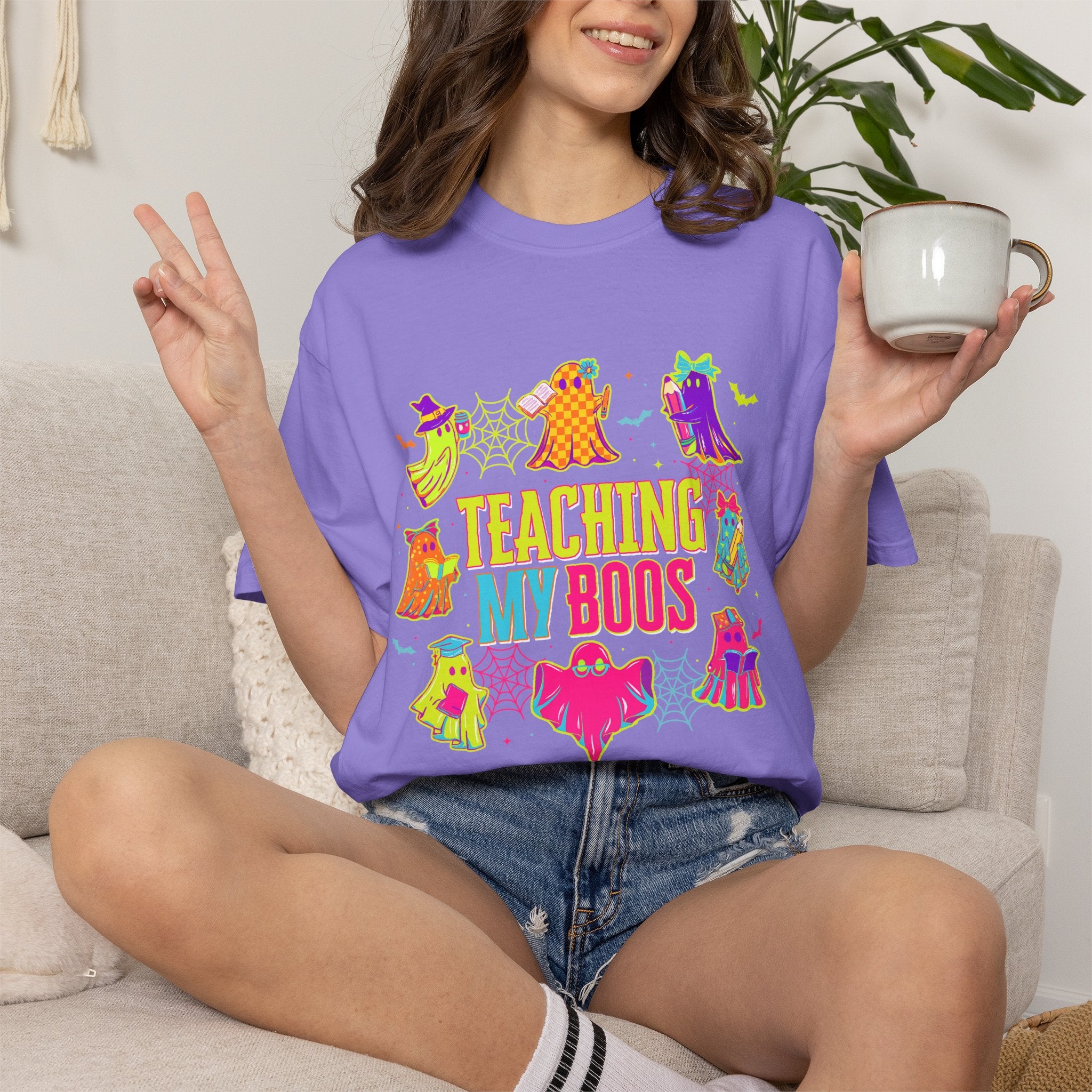 Teaching My Boos T-shirt | Cute Halloween Ghosts Teacher Shirt