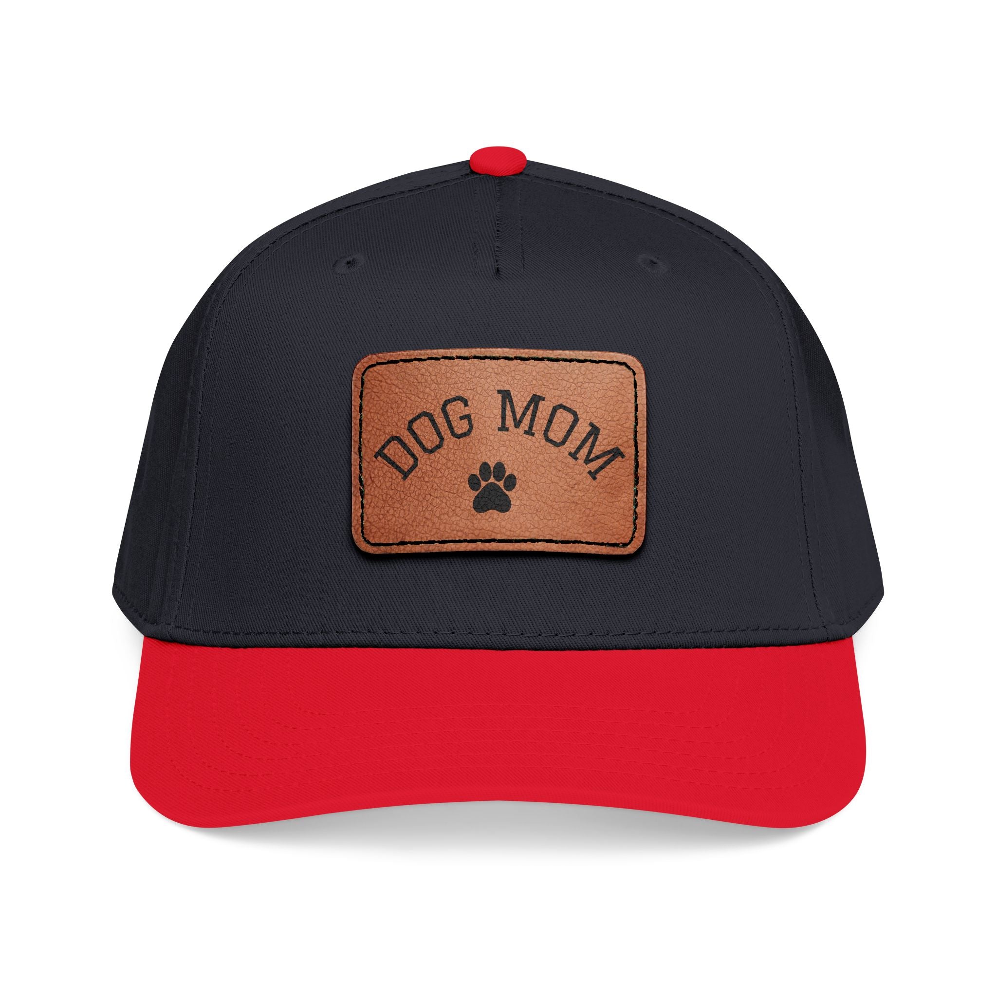 Dog Mom Leather Patch Baseball Cap