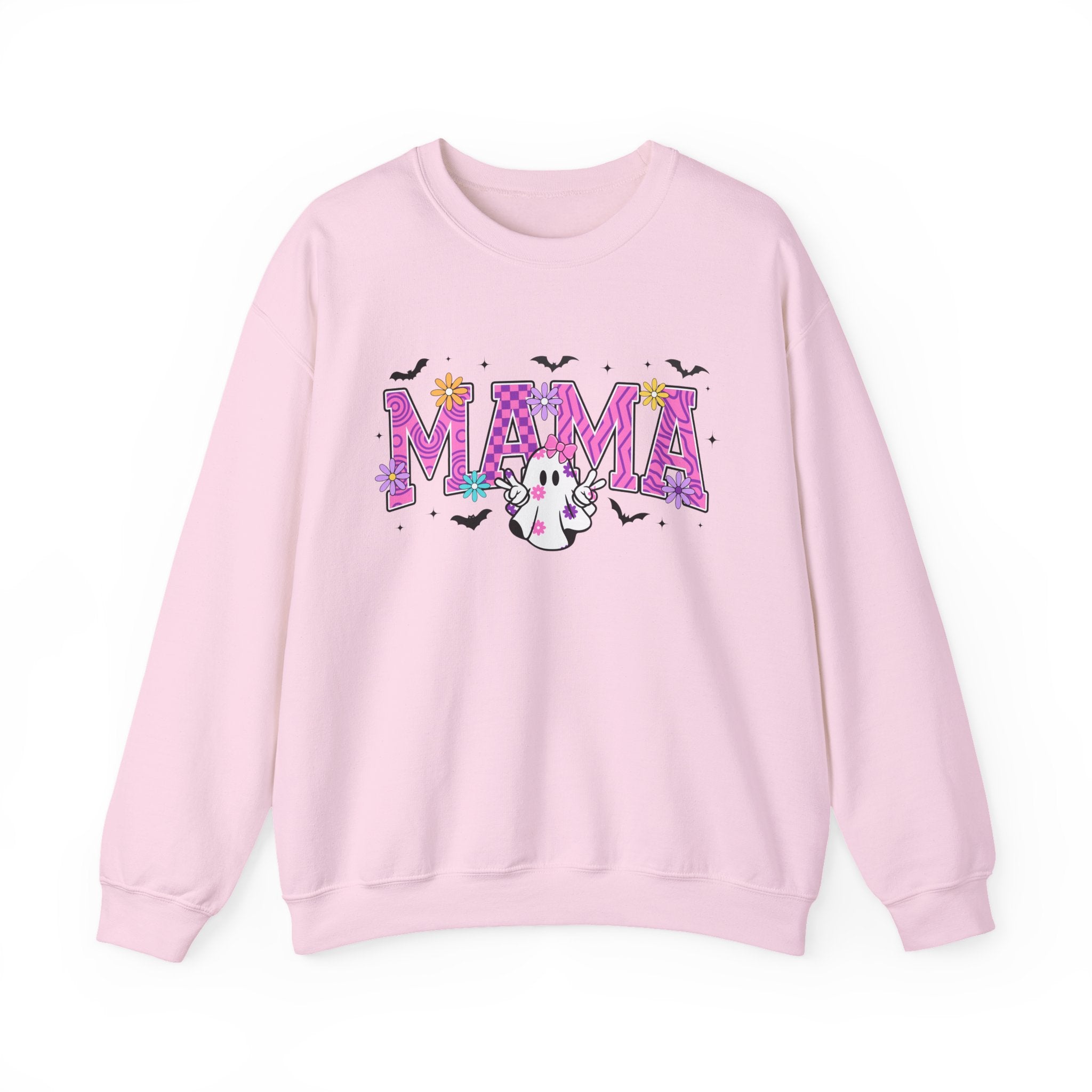 Mama Ghost Halloween Sweatshirt | Cute Spooky MAMA Letters