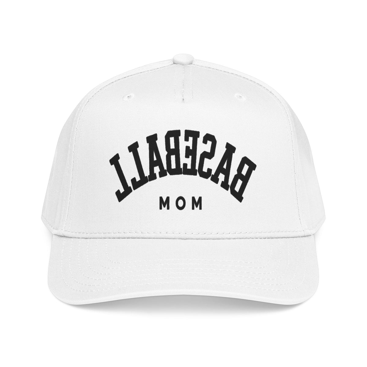 Baseball Mom Mid Profile Cap | varsity letters, two-tone