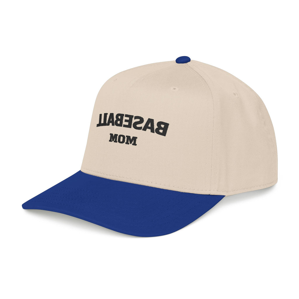 Baseball Cap — "BASEBALL MOM" Embroidered Mid-Profile Hat