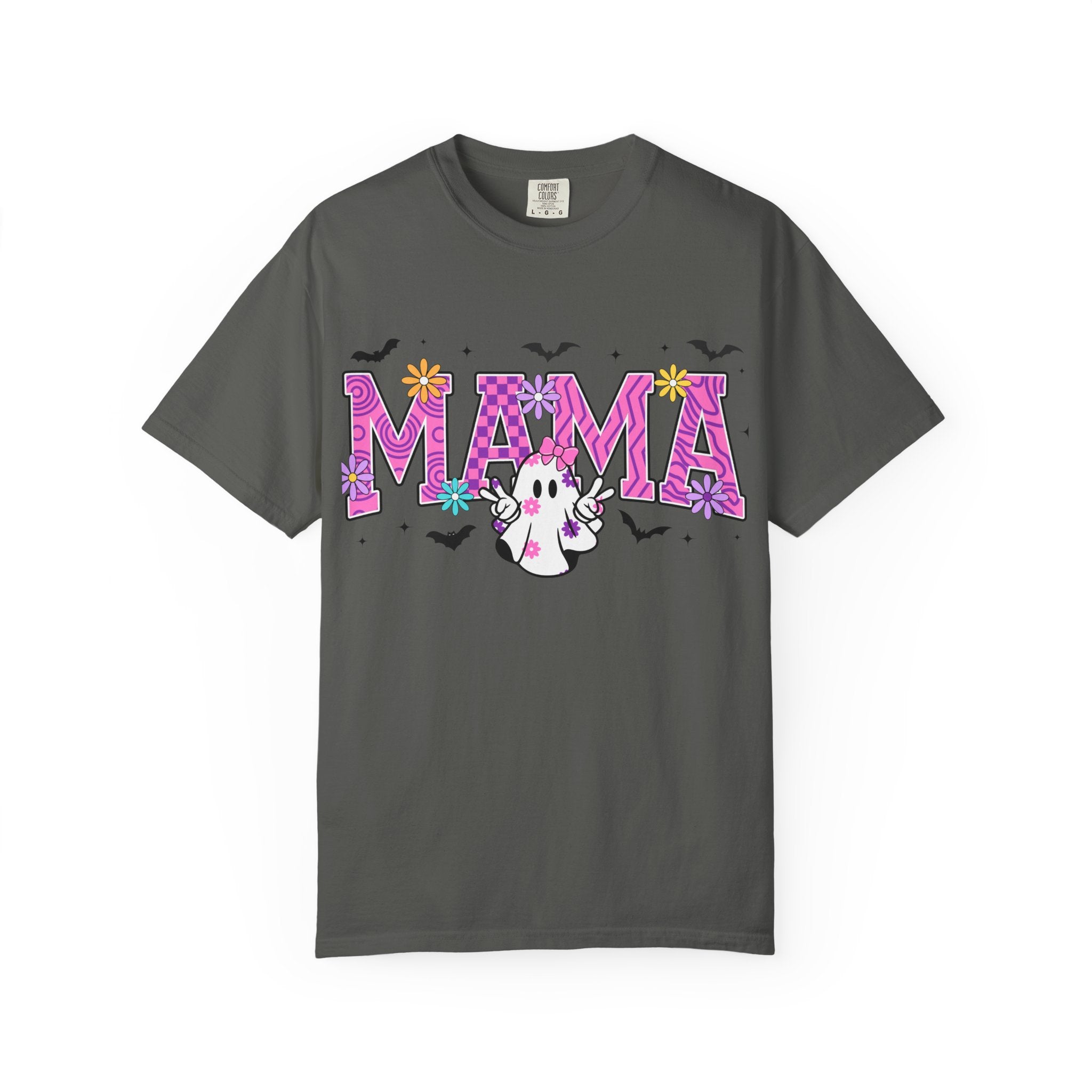 Mama Ghost Graphic T-Shirt — Cute Halloween Mom Tee