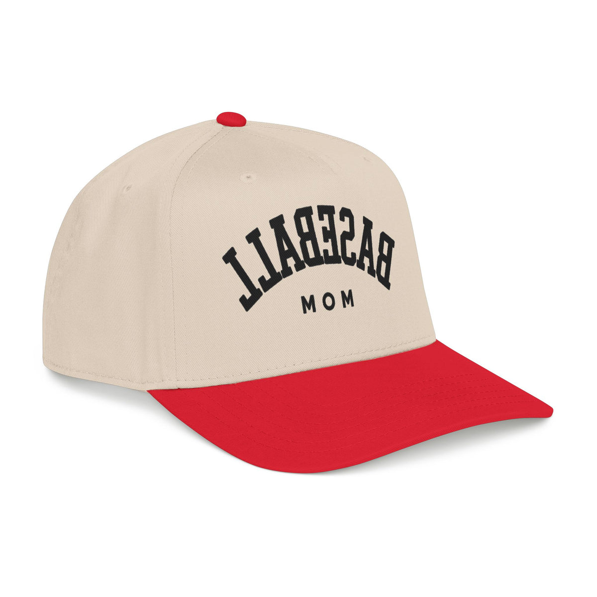 Baseball Mom Mid Profile Cap | varsity letters, two-tone