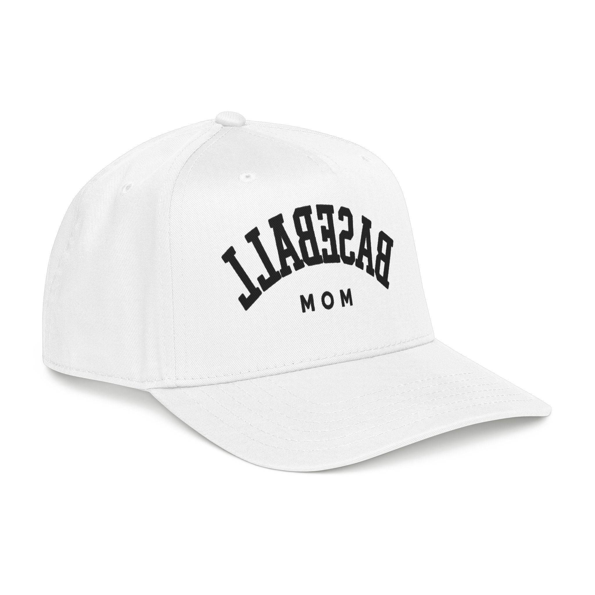 Baseball Mom Mid Profile Cap | varsity letters, two-tone