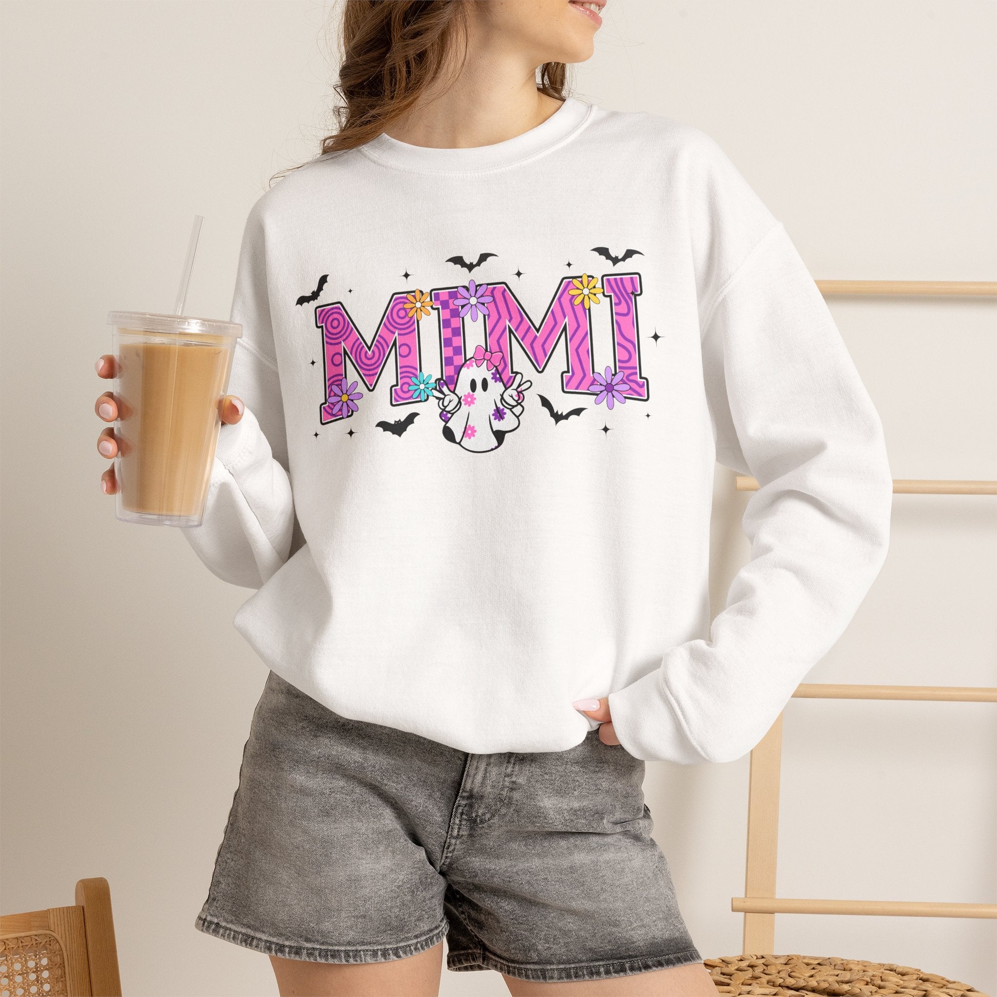 Mimi Unicorn Letters Sweatshirt | Cute Pink Glitter Typography
