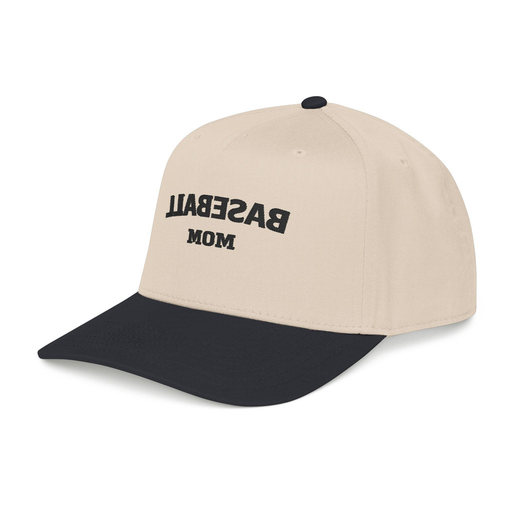 Baseball Cap — "BASEBALL MOM" Embroidered Mid-Profile Hat