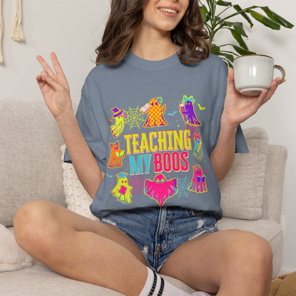 Teaching My Boos T-shirt | Cute Halloween Ghosts Teacher Shirt