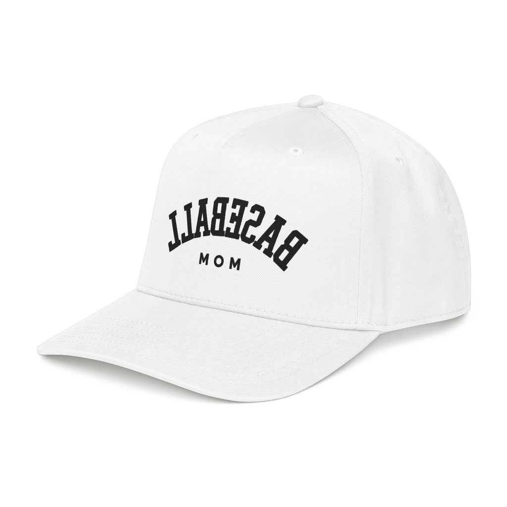 Baseball Mom Mid Profile Cap | varsity letters, two-tone