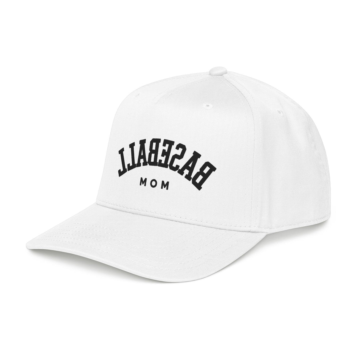 Baseball Mom Mid Profile Cap | varsity letters, two-tone